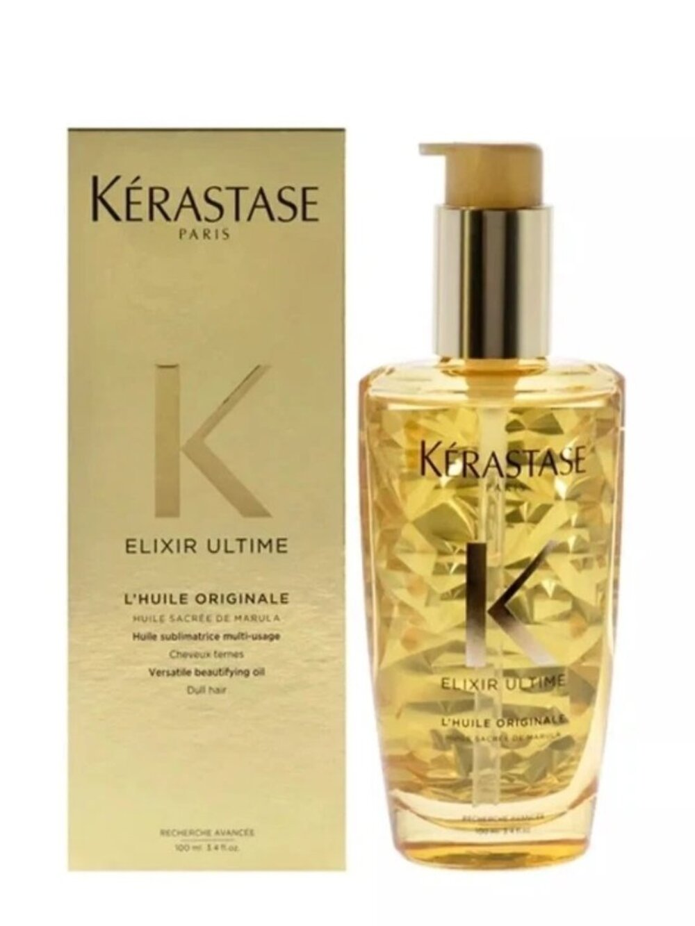Kerastase Elixir Ultime L’Huile Original Beautifying Hair Oil 3.4oz / 100ml  NEW